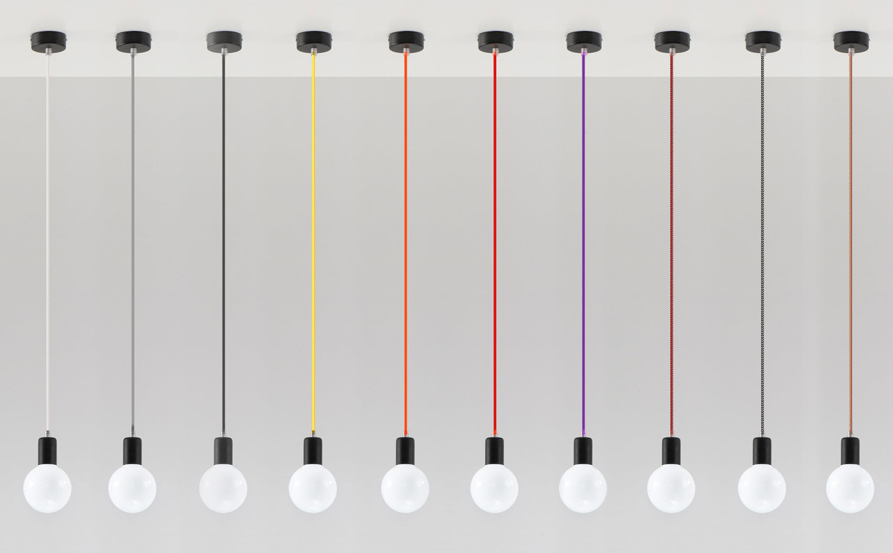 Sollux Lighting Hanglamp EDISON rood Sollux Lighting Hanglamp EDISON rood