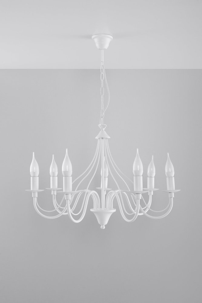 Sollux Lighting Kroonluchter MINERWA 7 wit Sollux Lighting Kroonluchter MINERWA 7 wit