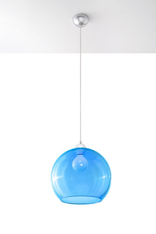 Sollux Lighting Hanglamp BALL blauw