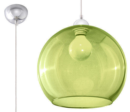 Sollux Lighting Hanglamp BALL groen