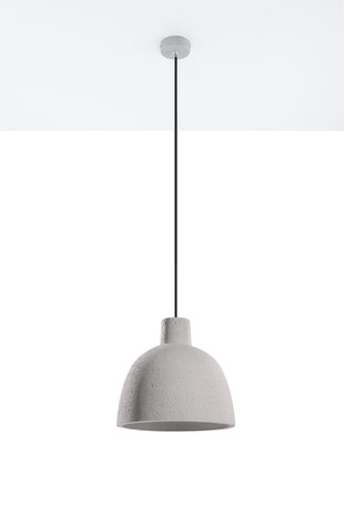 Sollux Lighting DAMASO Beton Hanglamp Grijs | E27 Industrieel design voor Woonkamer & Horeca