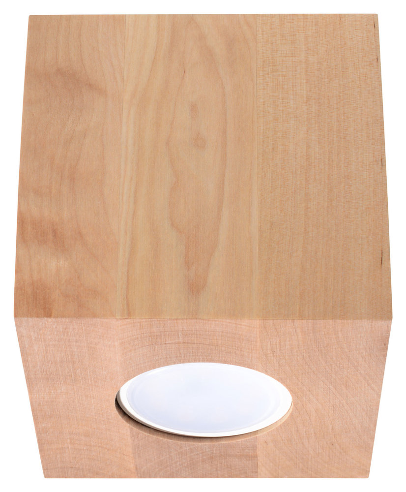 Sollux Lighting Plafondspot QUAD natuurlijk hout Sollux Lighting Plafondspot QUAD natuurlijk hout