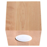 Sollux Lighting Plafondlamp QUAD naturel hout