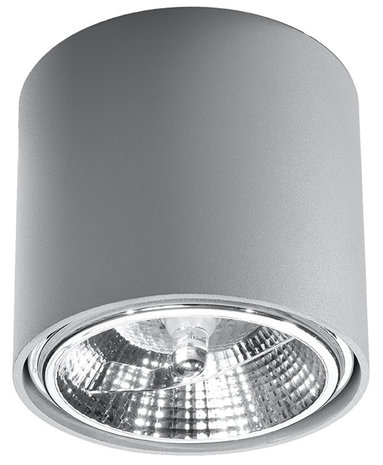 Sollux Lighting Plafondspot TIUBE grijs Sollux Lighting Plafondspot TIUBE grijs