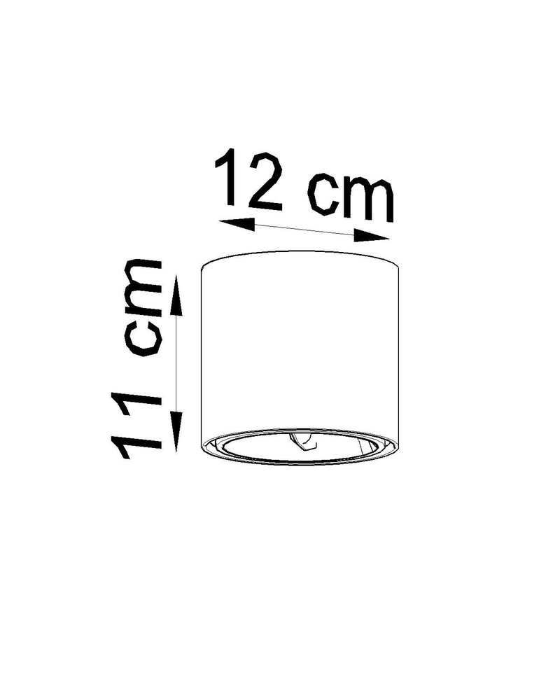 Sollux Lighting Plafondspot TIUBE grijs Sollux Lighting Plafondspot TIUBE grijs