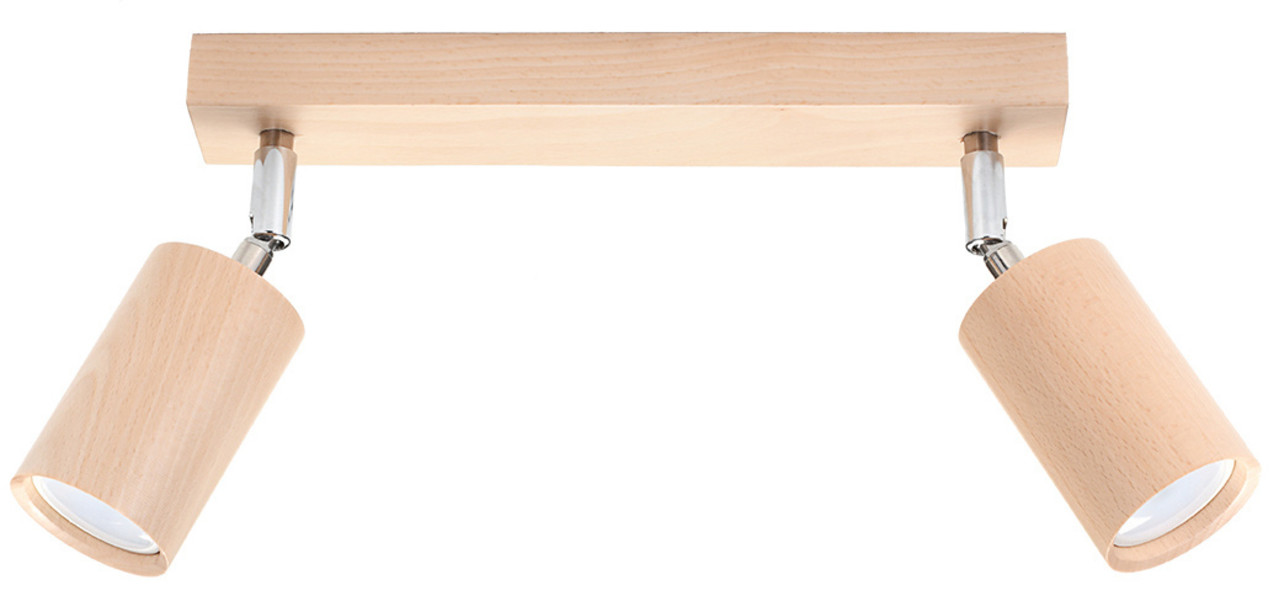 Sollux Lighting Plafondspot BERG 2 natuurlijk hout Sollux Lighting Plafondspot BERG 2 natuurlijk hout