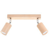 Sollux Lighting Plafondlamp BERG 2 naturel hout