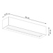 Sollux Lighting Wandlamp VEGA 50 beton - Exclusief 2X E27