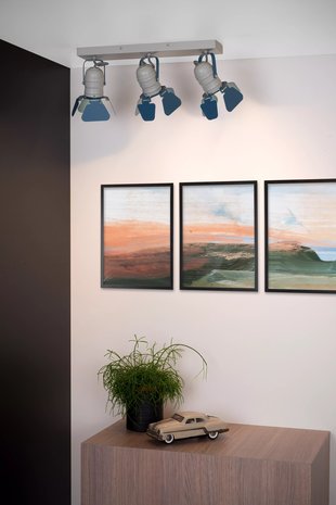 Lucide Lucide PICTO - Plafondspot Kinderkamer - 3xGU10 - Blauw Lucide Lucide PICTO - Plafondspot Kinderkamer - 3xGU10 - Blauw