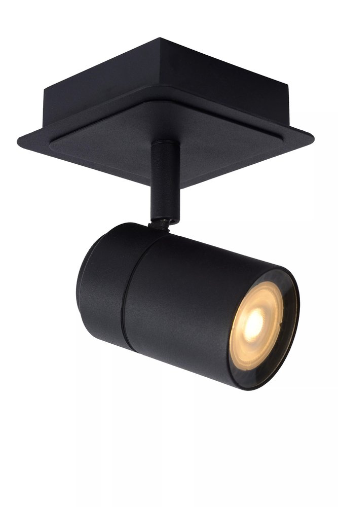 Lucide Lucide LENNERT - Plafondspot Badkamer - LED Dimb. - GU10 - 1x5W 3000K - IP44 - Zwart Lucide Lucide LENNERT - Plafondspot Badkamer - LED Dimb. - GU10 - 1x5W 3000K - IP44 - Zwart