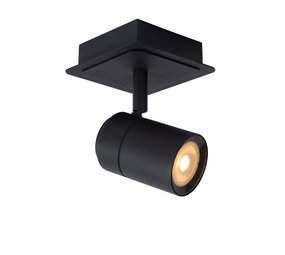 Lucide LENNERT - Plafondspot Badkamer - LED Dimb. - GU10 - 1x5W 3000K - IP44 - Zwart Lucide LENNERT - Plafondspot Badkamer - LED Dimb. - GU10 - 1x5W 3000K - IP44 - Zwart