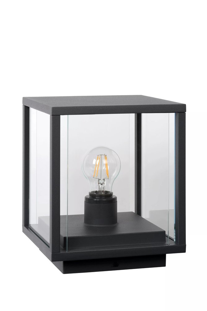 Lucide CLAIRE - Sokkellamp Buiten - 1xE27 - IP54 - Antraciet Lucide CLAIRE - Sokkellamp Buiten - 1xE27 - IP54 - Antraciet