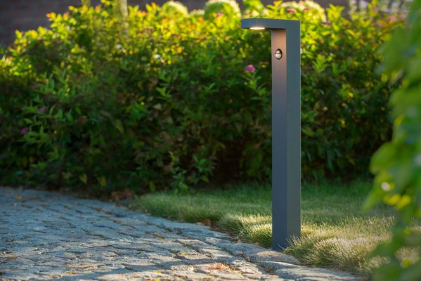 Lucide TEXAS-IR - Sokkellamp Buiten - LED - 1x7W 3000K - IP54 - Antraciet Lucide TEXAS-IR - Sokkellamp Buiten - LED - 1x7W 3000K - IP54 - Antraciet