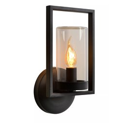 Lucide NISPEN - Wandlamp Buiten - 1xE14 - IP44 - Zwart Lucide NISPEN - Wandlamp Buiten - 1xE14 - IP44 - Zwart