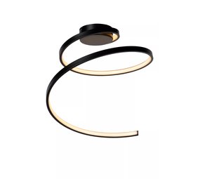 Lucide MAXENCE - Plafonnière - Ø 46 cm - LED Dimb. - 1x24W 3000K - 3 StepDim - Zwart Lucide MAXENCE - Plafonnière - Ø 46 cm - LED Dimb. - 1x24W 3000K - 3 StepDim - Zwart