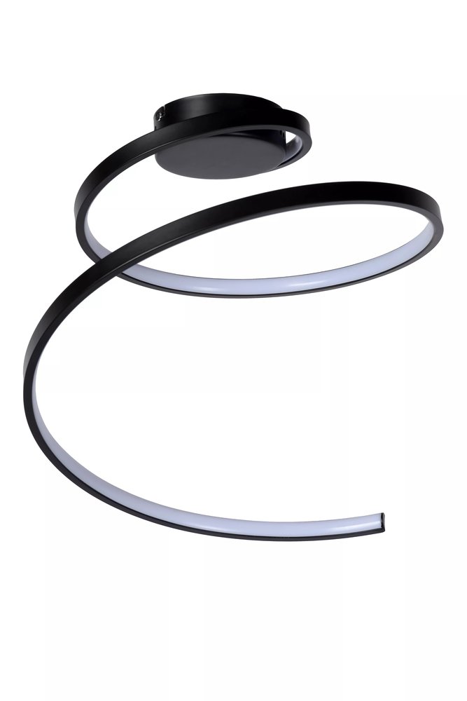 Lucide MAXENCE - Plafonnière - Ø 46 cm - LED Dimb. - 1x24W 3000K - 3 StepDim - Zwart Lucide MAXENCE - Plafonnière - Ø 46 cm - LED Dimb. - 1x24W 3000K - 3 StepDim - Zwart