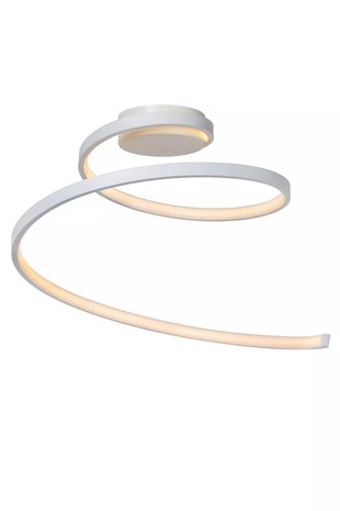 Lucide MAXENCE - Plafonnière - Ø 46 cm - LED Dimb. - 1x24W 3000K - 3 StepDim - Wit Lucide MAXENCE - Plafonnière - Ø 46 cm - LED Dimb. - 1x24W 3000K - 3 StepDim - Wit