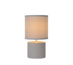 Lucide OP=OP GREASBY Tafellamp-Grijs-Ø14-1xE14-40W-Kerami. Lucide OP=OP GREASBY Tafellamp-Grijs-Ø14-1xE14-40W-Kerami.