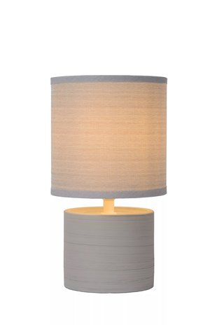 Lucide Lucide GREASBY - Tafellamp - Ø 14 cm - 1xE14 - Grijs Lucide Lucide GREASBY - Tafellamp - Ø 14 cm - 1xE14 - Grijs