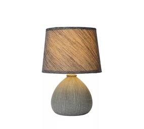 Lucide RAMZI - Tafellamp - Ø 18 cm - 1xE14 - Grijs Lucide RAMZI - Tafellamp - Ø 18 cm - 1xE14 - Grijs
