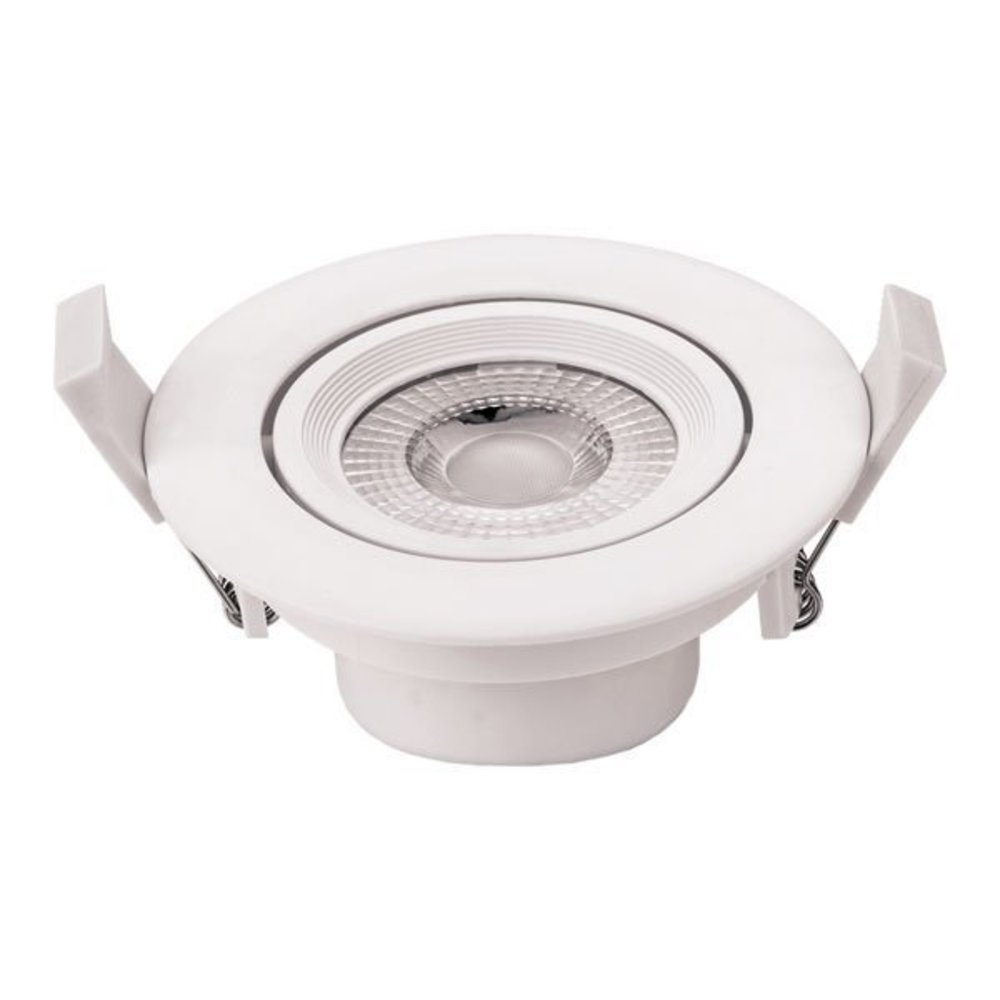 LED Downlight rond - 7W - 100/240V AC - Lichtkleur optioneel - Kantelbaar - Wit LED Downlight rond - 7W - 100/240V AC - Lichtkleur optioneel - Kantelbaar - Wit