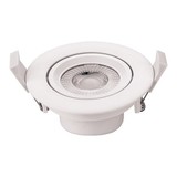OP=OP LED Downlight rond - 7W - 100/240V AC - Lichtkleur optioneel - Kantelbaar - Wit