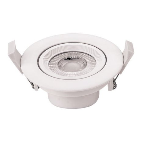 LED Downlight rond - 7W - 100/240V AC - Lichtkleur optioneel - Kantelbaar - Wit LED Downlight rond - 7W - 100/240V AC - Lichtkleur optioneel - Kantelbaar - Wit