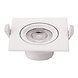 Optonica LED Downlight vierkant - 7W - 100/240V AC - Lichtkleur optioneel - Kantelbaar - Wit Optonica LED Downlight vierkant - 7W - 100/240V AC - Lichtkleur optioneel - Kantelbaar - Wit