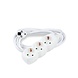 Modee Lighting Stekkerdoos 3-voudig - Wit - Lengte snoer optioneel Modee Lighting Stekkerdoos 3-voudig - Wit - Lengte snoer optioneel