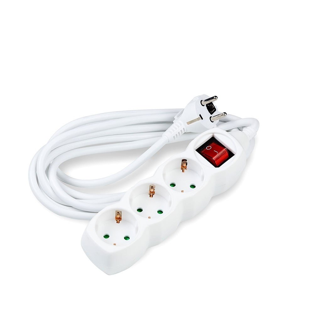 Technik Stekkerdoos 3-voudig met aan- uitschakelaar- Lengte snoer optioneel - 3G1.5mm² Technik Stekkerdoos 3-voudig met aan- uitschakelaar- Lengte snoer optioneel - 3G1.5mm²