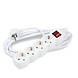 Modee Lighting Stekkerdoos 4-voudig met aan- uitschakelaar - Wit - Lengte snoer optioneel Modee Lighting Stekkerdoos 4-voudig met aan- uitschakelaar - Wit - Lengte snoer optioneel