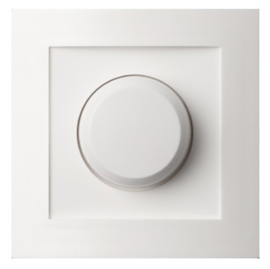 Afdekplaatje TRADIM Voor dimmer Incl. knop Wit Ledlichtdiscounter.nl