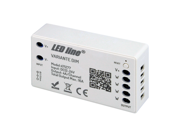 LED Line LED Controller WiFi - 12V/24V DC - Dimbaar LED Line LED Controller WiFi - 12V/24V DC - Dimbaar