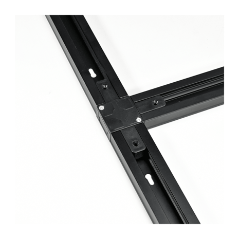LCB 1-Fase Spanningsrail – 3-voudig splitter – Zwart