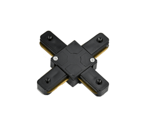 1-Fase Spanningsrail – 4-voudig splitter – Zwart