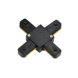 LCB 1-Fase Spanningsrail – 4-voudig splitter – Zwart LCB 1-Fase Spanningsrail – 4-voudig splitter – Zwart