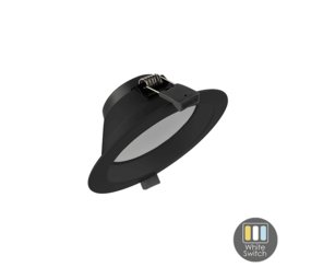 LCB LED Downlight ORTHO - 12W - Zaagmaat Ø120 - White switch - Zwart LCB LED Downlight ORTHO - 12W - Zaagmaat Ø120 - White switch - Zwart