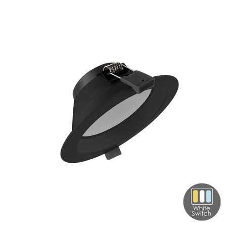 LCB LED Downlight ORTHO - 12W - Zaagmaat Ø120 - White switch - Zwart LCB LED Downlight ORTHO - 12W - Zaagmaat Ø120 - White switch - Zwart