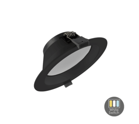 LCB LED Downlight ORTHO - 15W - Zaagmaat Ø135 - White switch - Zwart LCB LED Downlight ORTHO - 15W - Zaagmaat Ø135 - White switch - Zwart