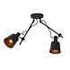 Lucide LED Plafondspot - 2xE27 - Zwart Lucide LED Plafondspot - 2xE27 - Zwart