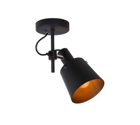 Lucide QUINNY - Plafondspot - 1xE27 - Zwart Lucide QUINNY - Plafondspot - 1xE27 - Zwart