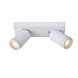 Lucide LED Plafondspot Badkamer - Dim to warm - GU10 - 2x5W - 2200K-3000K - IP44 - Wit Lucide LED Plafondspot Badkamer - Dim to warm - GU10 - 2x5W - 2200K-3000K - IP44 - Wit