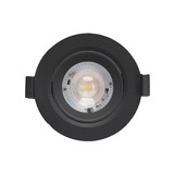 LCB LED inbouwspot Dimbaar - 5W vervangt 50W - 3000K warm wit licht - Kantelbaar Zwart LCB LED inbouwspot Dimbaar - 5W vervangt 50W - 3000K warm wit licht - Kantelbaar Zwart
