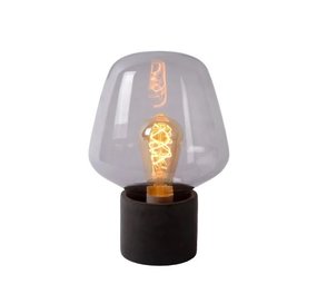 Lucide OP=OP BECKY Tafellamp-Fumé-Ø20-1xE27-40W-Glas Lucide OP=OP BECKY Tafellamp-Fumé-Ø20-1xE27-40W-Glas