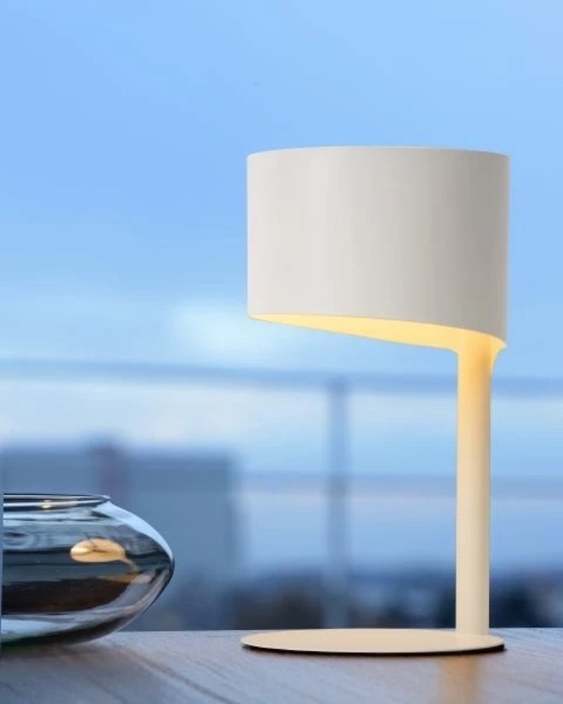 Lucide Lucide KNULLE - Tafellamp - Ø 15 cm - 1xE14 - Wit