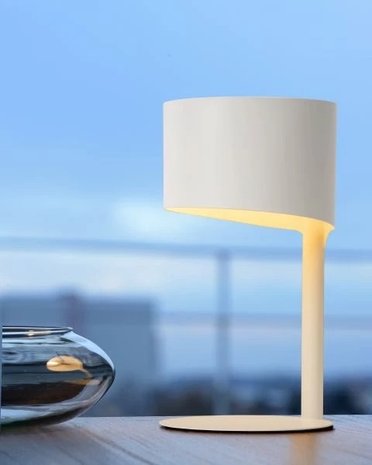 Lucide Lucide KNULLE - Tafellamp - Ø 15 cm - 1xE14 - Wit