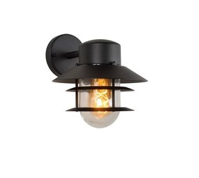 Lucide ZICO - Wandlamp Buiten - 1xE27 - IP44 - Zwart Lucide ZICO - Wandlamp Buiten - 1xE27 - IP44 - Zwart