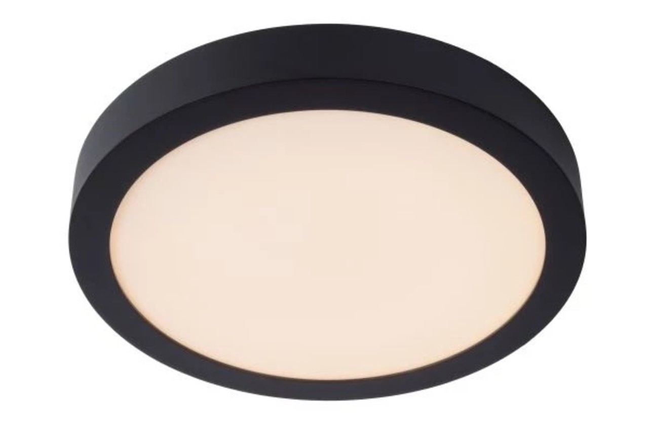 Lucide Lucide BRICE-LED - Plafonnière Badkamer - Ø 30 cm - LED Dimb. - 1x30W 3000K - IP44 - Zwart Lucide Lucide BRICE-LED - Plafonnière Badkamer - Ø 30 cm - LED Dimb. - 1x30W 3000K - IP44 - Zwart