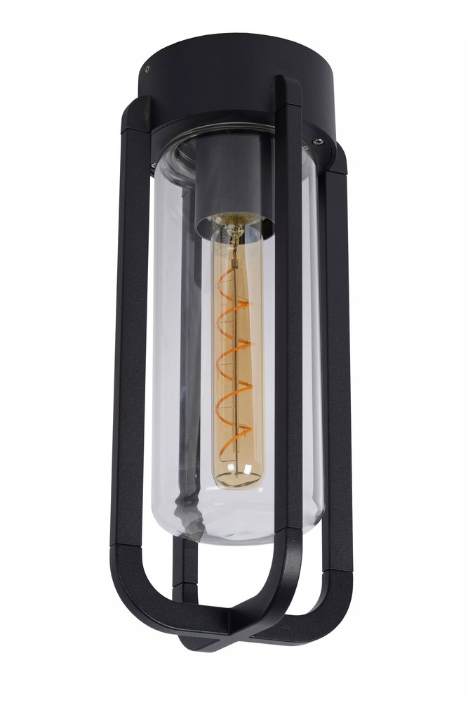 Lucide GARLAND - Plafonnière Buiten - Ø 15,1 cm - 1xE27 - IP44 - Zwart Lucide GARLAND - Plafonnière Buiten - Ø 15,1 cm - 1xE27 - IP44 - Zwart