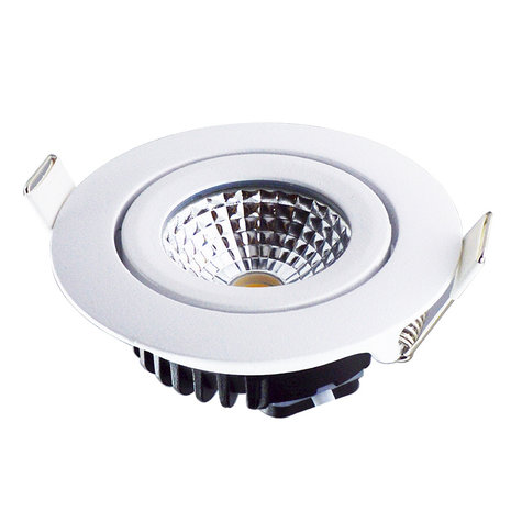 LCB LED Inbouwspot IP42 - Wit 82mm - 5W 500LM -  3000K 827 Warm Wit | Geschikt voor badkamer - Zaagmaat 75mm - Triac Dimbaar | 230v LCB LED Inbouwspot IP42 - Wit 82mm - 5W 500LM -  3000K 827 Warm Wit | Geschikt voor badkamer - Zaagmaat 75mm - Triac Dimbaar | 230v